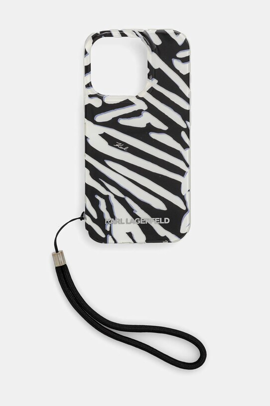 Karl Lagerfeld etui na telefon iPhone 16 Pro 6.3 KLHCP16LHZBPKCCK czarny AA00