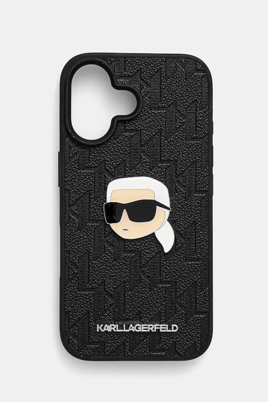 Karl Lagerfeld etui na telefon iPhone 16 6.1 na telefon czarny KLHCP16SPGKLKIPK