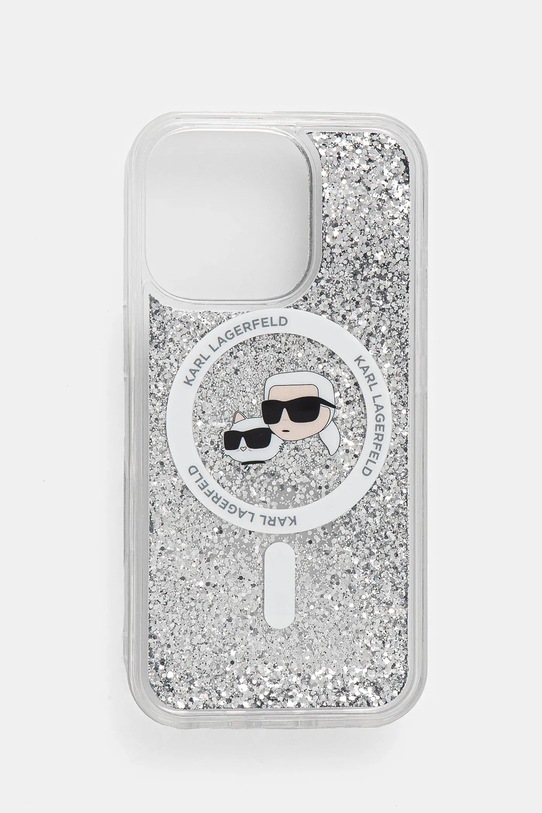 Чохол на телефон Karl Lagerfeld iPhone 16 Pro 6.3 для телефону прозорий KLHMP16LLGKCSGH
