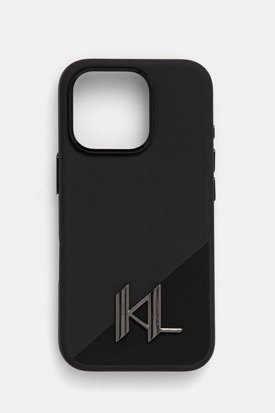 Θήκη κινητού Karl Lagerfeld iPhone 16 Pro 6.3 για τηλέφωνο μαύρο KLHMP16LSCMKMPCK