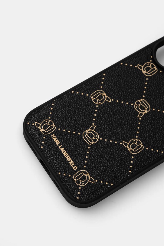 Karl Lagerfeld husă pentru telefon iPhone 16 6.1 KLHMP16SPGKHPHK negru AA00