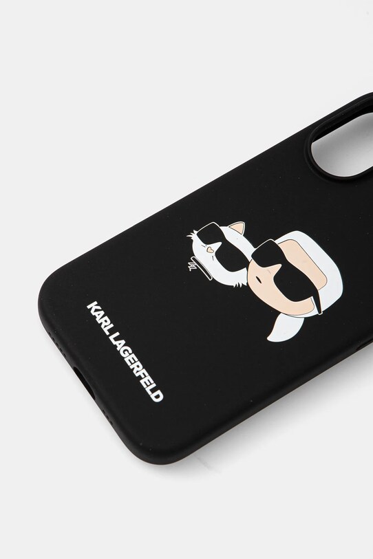 Karl Lagerfeld etui na telefon iPhone 16 6.1 KLHMP16SSKCHPPLK czarny AA00