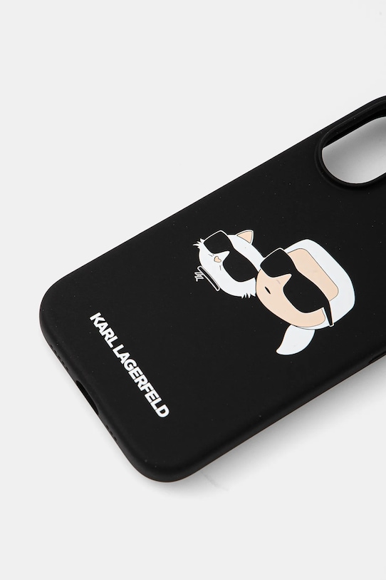 Karl Lagerfeld custodia per telefono iPhone 16 6.1 KLHMP16SSKCHPPLK nero AA00