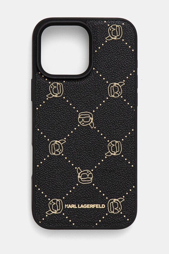 Obal na telefon Karl Lagerfeld iPhone 16 Pro Max 6.9 na mobil černá KLHMP16XPGKHPHK