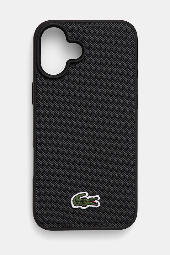 Lacoste etui pentru telefon iPhone 16 Plus 6.7 pentru telefon negru LCHMP16MPVCK