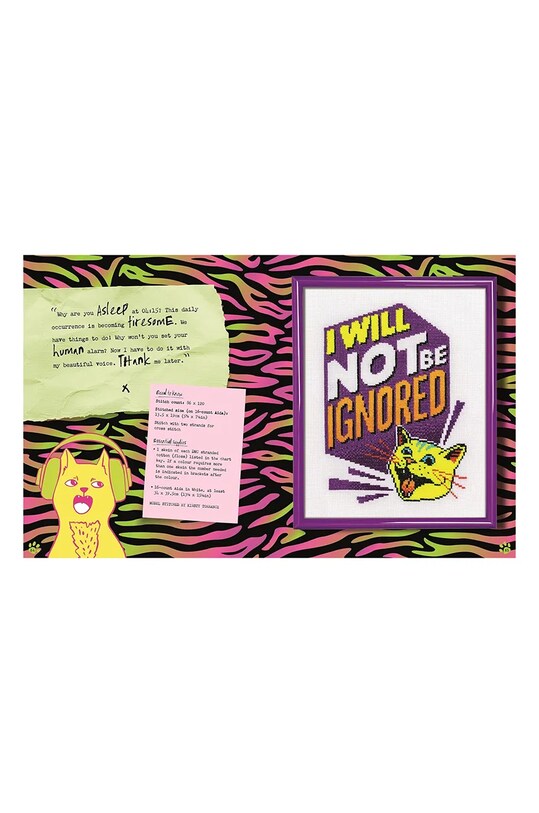 home & lifestyle książka Cross Stitch with Cattitude by Emma Congdon, English multicolor DC1011
