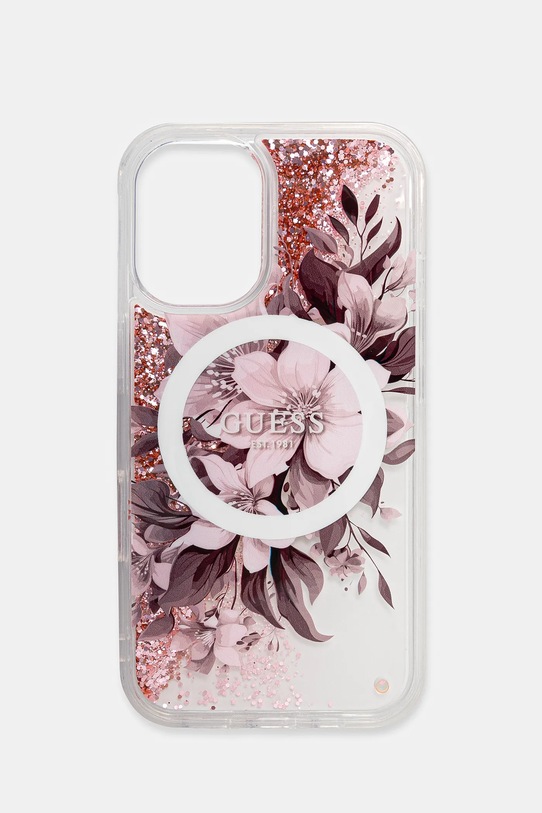 Θήκη κινητού Guess iPhone 16 6.1 για τηλέφωνο ροζ GUHMP16SLFMWTP