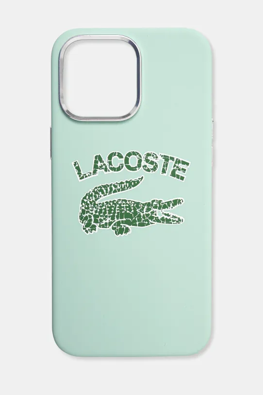 Чехол на телефон Lacoste iPhone 16 Pro Max 6.9 для телефона бирюзовый LCHMP16XUCRA