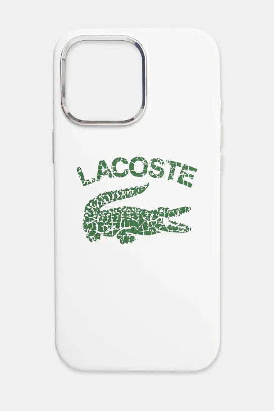 Lacoste custodia per telefono iPhone 16 Pro Max 6.9 sovrastampa bianco LCHMP16XUCRH