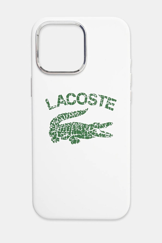 Lacoste custodia per telefono iPhone 16 Pro Max 6.9 sovrastampa bianco LCHMP16XUCRH