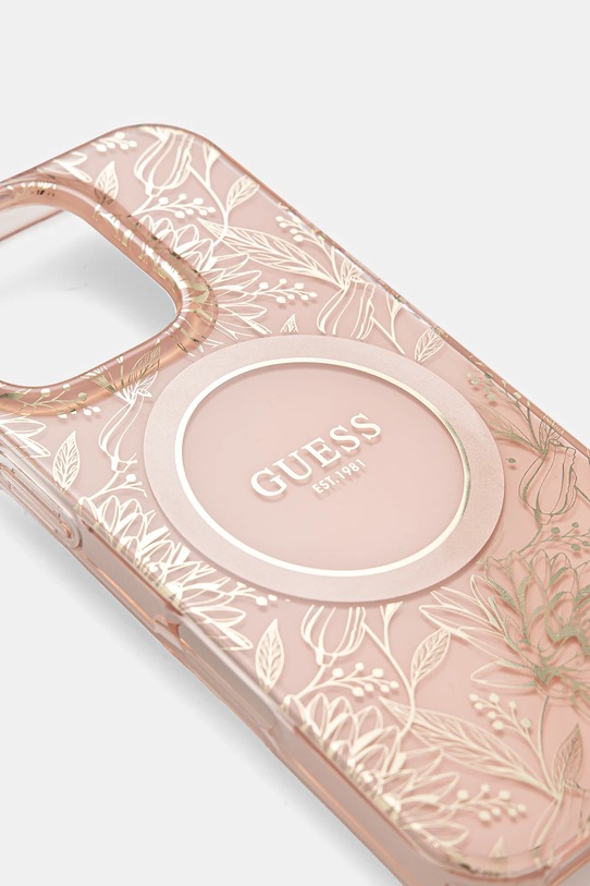 Guess husa pentru telefon iPhone 16 Pro 6.3 GUHMP16LHCPOFPP roz AA00