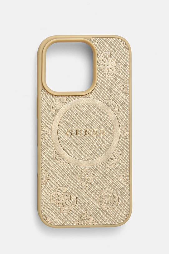 Чехол на телефон Guess iPhone 16 Pro 6.3 для телефона золотой GUHMP16LPSAPSMED