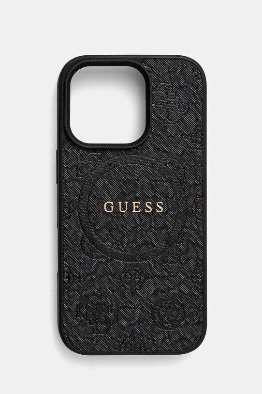 Guess etui na telefon iPhone 16 Pro 6.3 na telefon czarny GUHMP16LPSAPSMEK