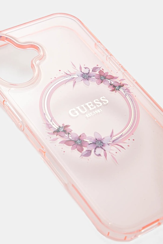 Чехол на телефон Guess iPhone 16 6.1 GUHMP16SHFWFCP розовый AA00