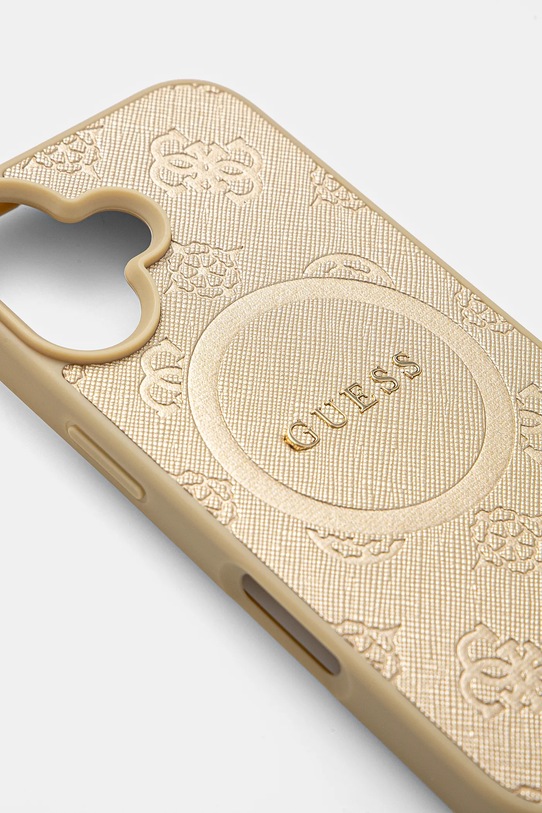 Puzdro na mobil Guess iPhone 16 6.1 GUHMP16SPSAPSMED zlatá AA00