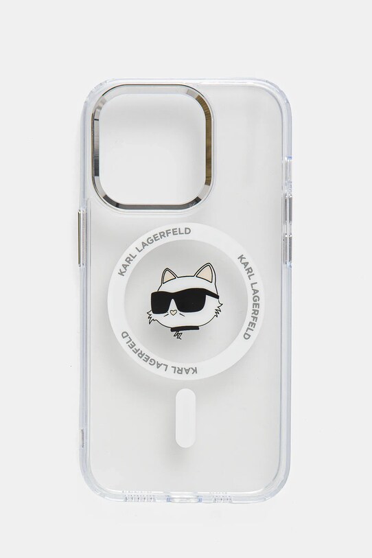 Θήκη κινητού Karl Lagerfeld iPhone 14 Pro 6.1 για τηλέφωνο διαφανή KLHMP14LHLSCHH