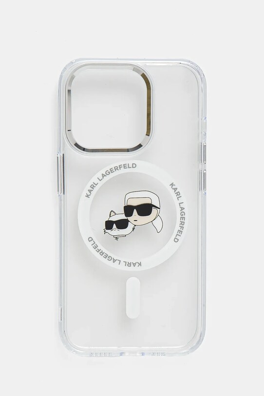 Karl Lagerfeld husa pentru telefon iPhone 15 Pro 6.1 pentru telefon transparent KLHMP15LHLSKCH