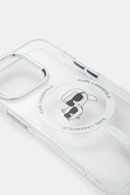 Karl Lagerfeld husa pentru telefon iPhone 15 Pro 6.1 KLHMP15LHLSKCH transparent AA00
