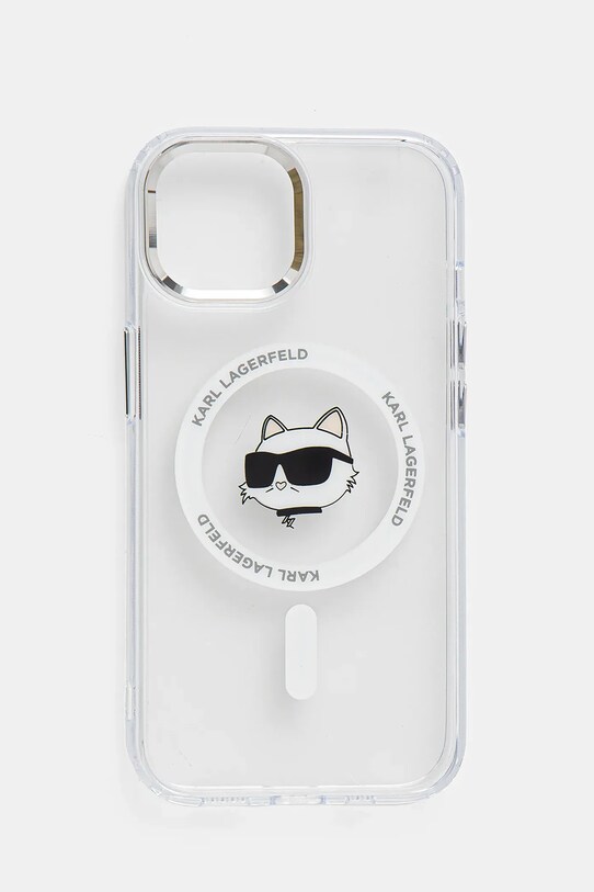 Karl Lagerfeld husa pentru telefon iPhone 15 6.1 pentru telefon transparent KLHMP15SHLSCHH