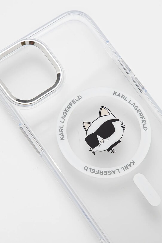 Karl Lagerfeld husa pentru telefon iPhone 15 6.1 KLHMP15SHLSCHH transparent AA00