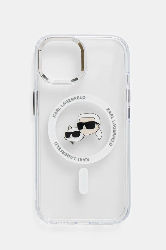 Karl Lagerfeld husa pentru telefon iPhone 15 6.1 pentru telefon transparent KLHMP15SHLSKCH