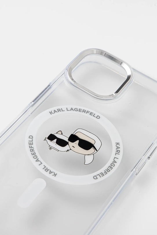 Karl Lagerfeld husa pentru telefon iPhone 15 6.1 KLHMP15SHLSKCH transparent AA00
