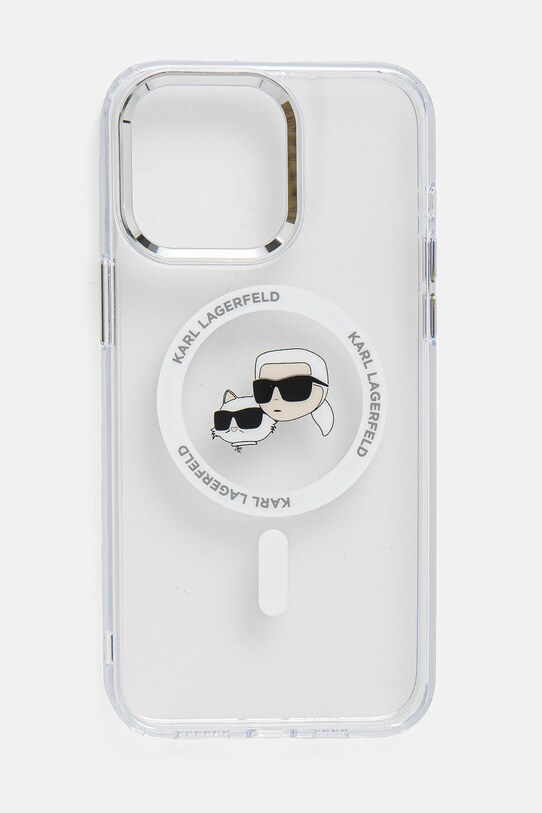 Karl Lagerfeld husa pentru telefon iPhone 15 Pro Max 6.7 pentru telefon transparent KLHMP15XHLSKCH