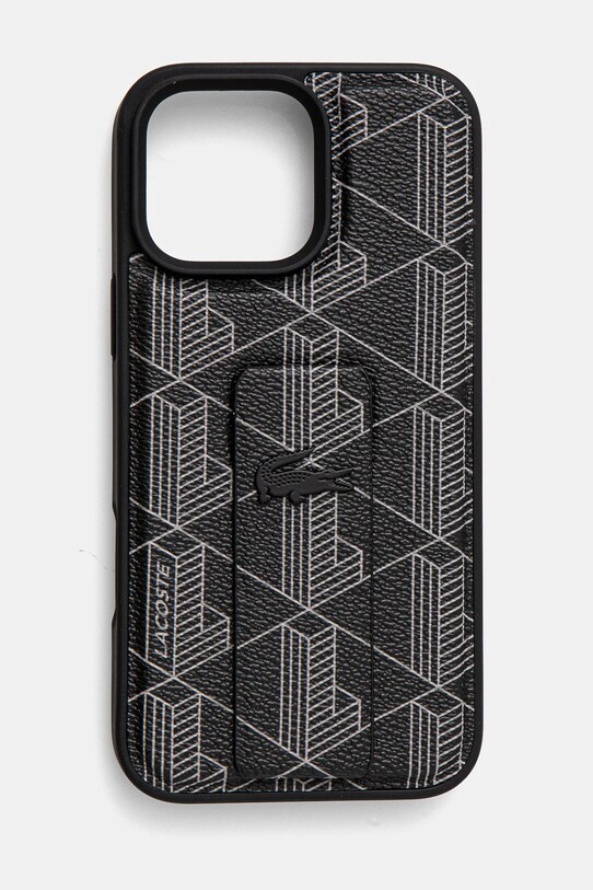 Lacoste husa pentru telefon iPhone 16 Pro Max 6,9 pentru telefon negru LCHCP16XGSPBSK