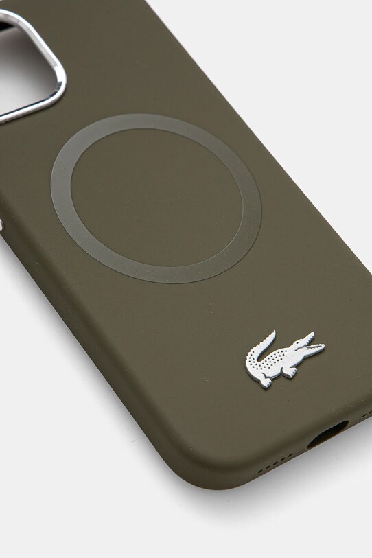 Lacoste husa pentru telefon iPhone 15 6.1 LCHMP15SSMAB verde AA00
