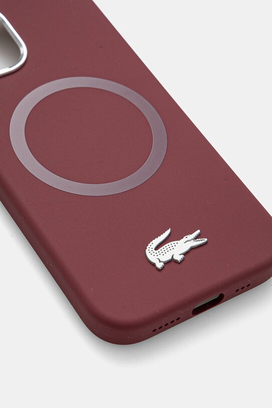 Чохол на телефон Lacoste iPhone 15 6.1 LCHMP15SSMAR бордо AA00