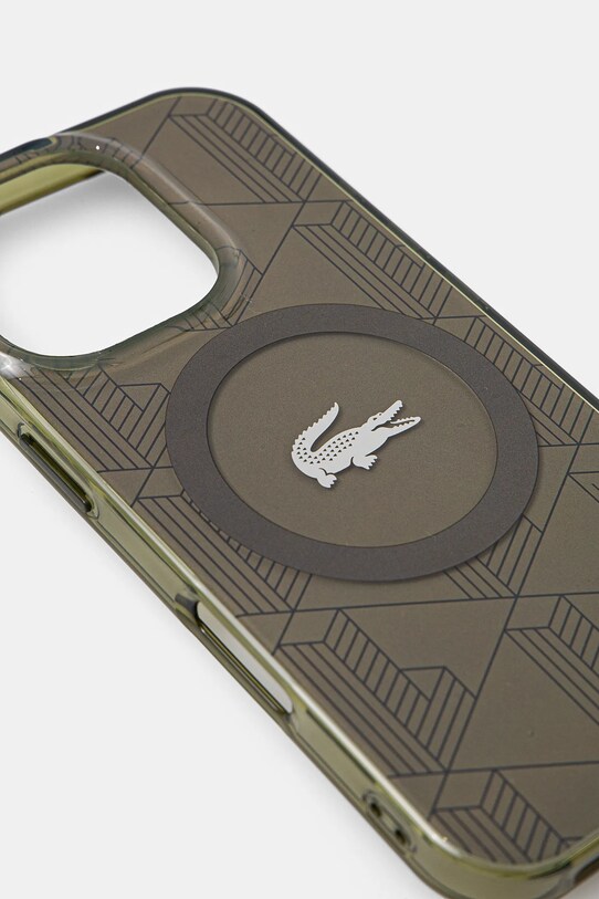 Lacoste husa pentru telefon iPhone 16 Pro 6.3 LCHMP16LUBSB verde AA00
