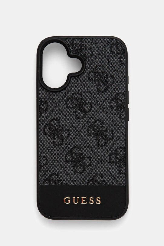 Puzdro na mobil Guess iPhone 16 6.1 na mobil sivá GUHCP16SG4GLGR