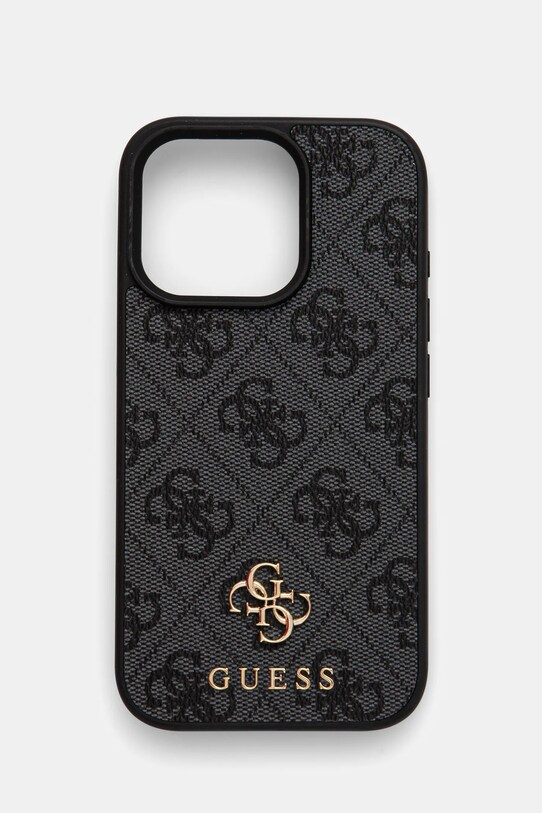 Puzdro na mobil Guess iPhone 16 Pro 6.3 na mobil sivá GUHMP16LP4SM4MK