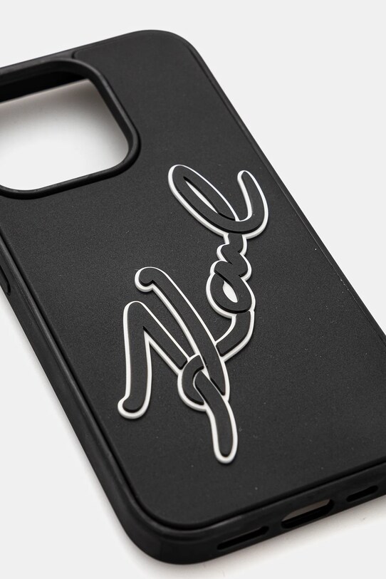 Karl Lagerfeld Husa pentru telefon iPhone 15 Pro 6.1 KLHCP15L3DRKSDLK negru AA00
