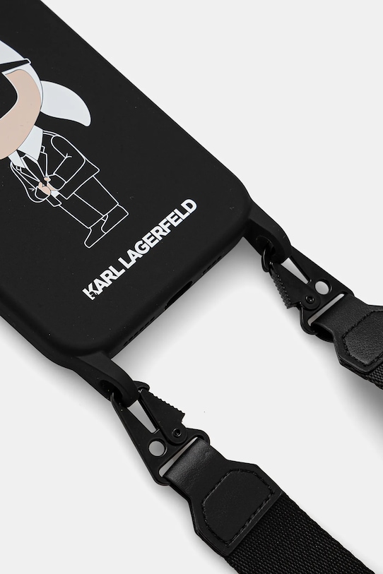 Karl Lagerfeld etui na telefon iPhone 15 Pro Max 6.7 KLHCP15XSCBSKNK czarny AA00