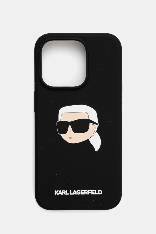 Чехол на телефон Karl Lagerfeld iPhone 15 Pro 6.1 чёрный KLHMP15LSKHPPLK