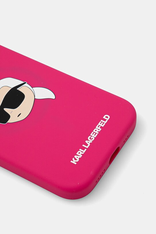 Etui za telefon Karl Lagerfeld iPhone 15 6.1 KLHMP15SSKHPPLF roza AA00