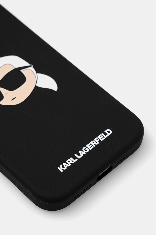 Karl Lagerfeld Husa pentru telefon iPhone 15 Pro Max 6.7 KLHMP15XSKHPPLK negru AA00