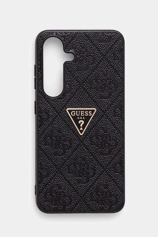 Чохол на телефон Guess Samsung Galaxy S25 аплікація чорний GUHCS25SPGP4STRK