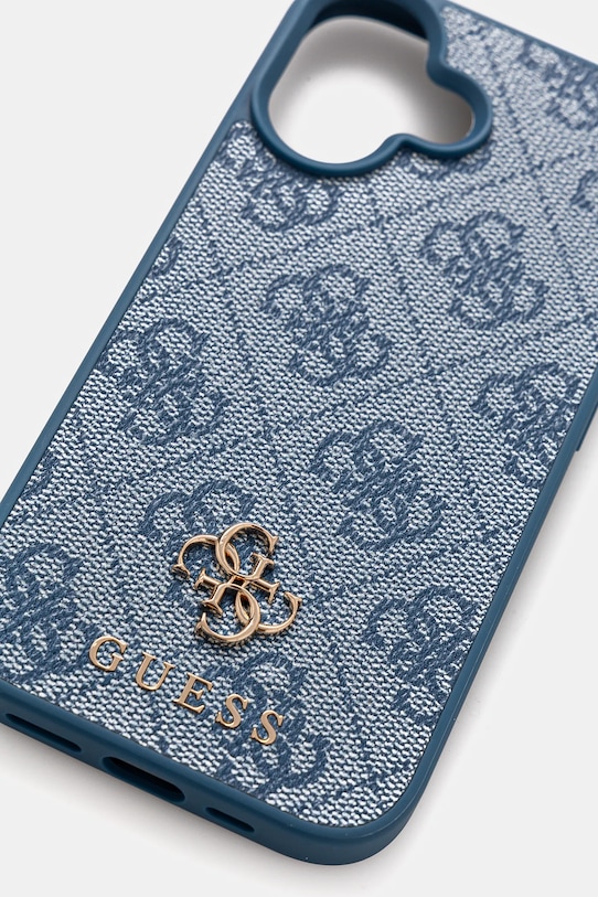 Guess Husa pentru telefon iPhone 16 GUHMP16SP4SM4MB albastru AA00