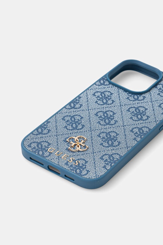 Guess etui na telefon iPhone 16 Pro Max GUHMP16XP4SM4MB niebieski AA00