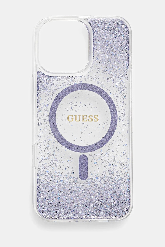 Guess etui iPhone 16 Pro Max na telefon fioletowy GUHMP16XRGRGEU