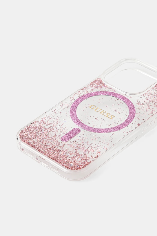 Guess etui na telefon iPhone 16 Pro GUHMP16LRGRGEP różowy AA00