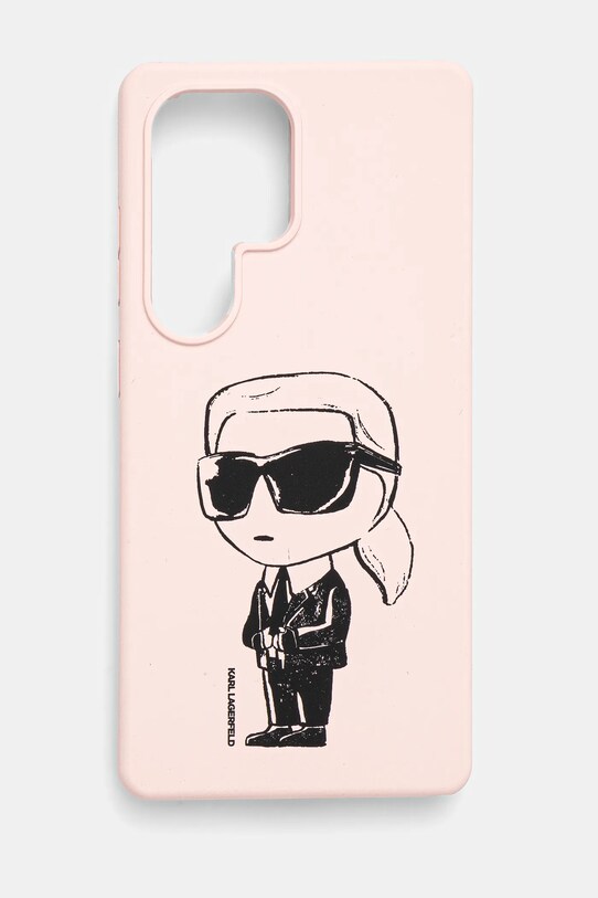 Karl Lagerfeld Husa pentru telefon Samsung Galaxy S25 Ultra pentru telefon roz KLHMS25LPNYKGRTP