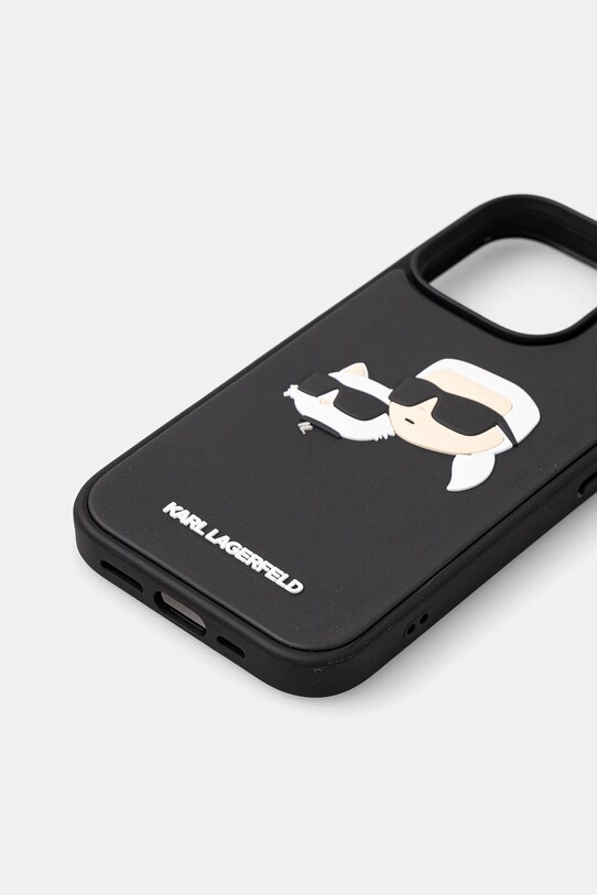 Θήκη κινητού Karl Lagerfeld iPhone 16 Pro KLHCP16LRBCKCHLK μαύρο AA00