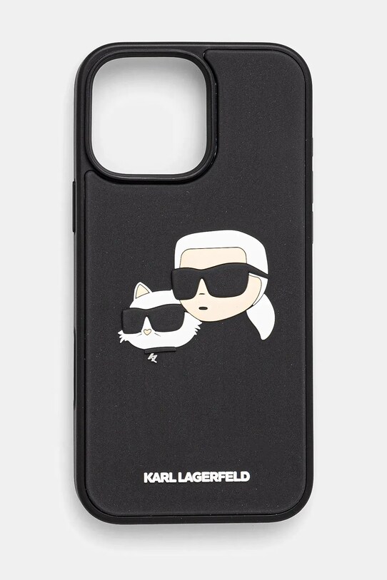 Θήκη κινητού Karl Lagerfeld iPhone 16 Pro Max για τηλέφωνο μαύρο KLHCP16XRBCKCHLK