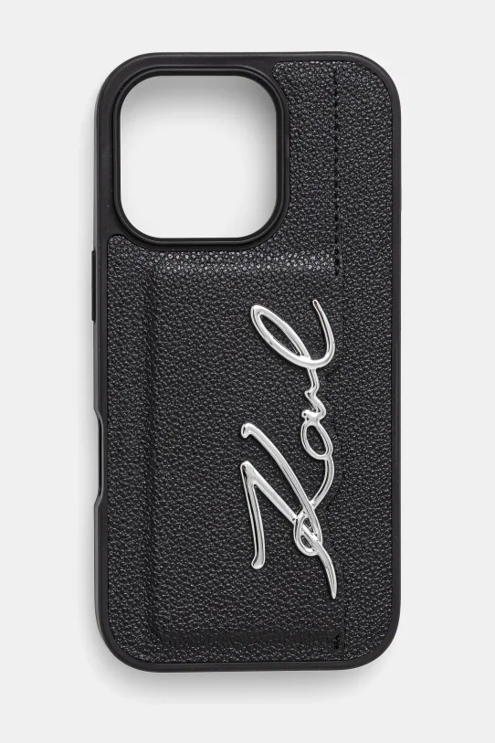 Karl Lagerfeld etui na telefon iPhone 16 Pro na telefon czarny KLHCP16LPGPVKSK