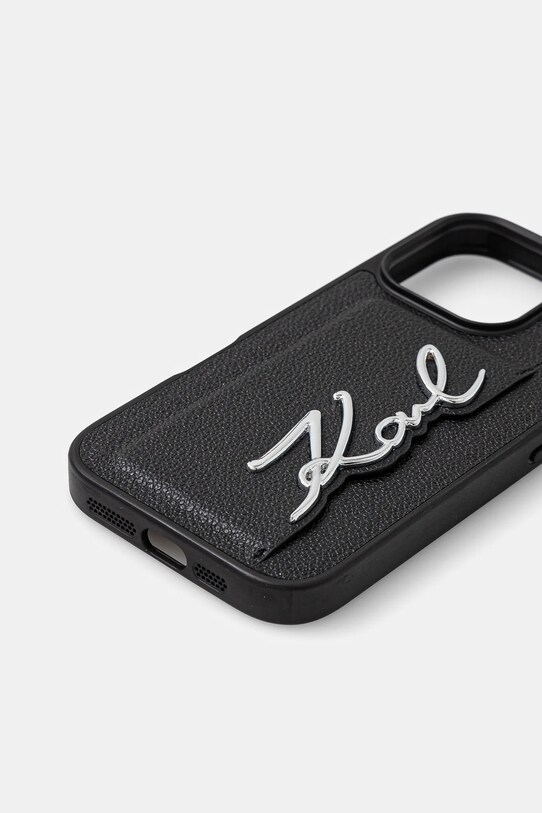 Θήκη κινητού Karl Lagerfeld iPhone 16 Pro KLHCP16LPGPVKSK μαύρο AA00