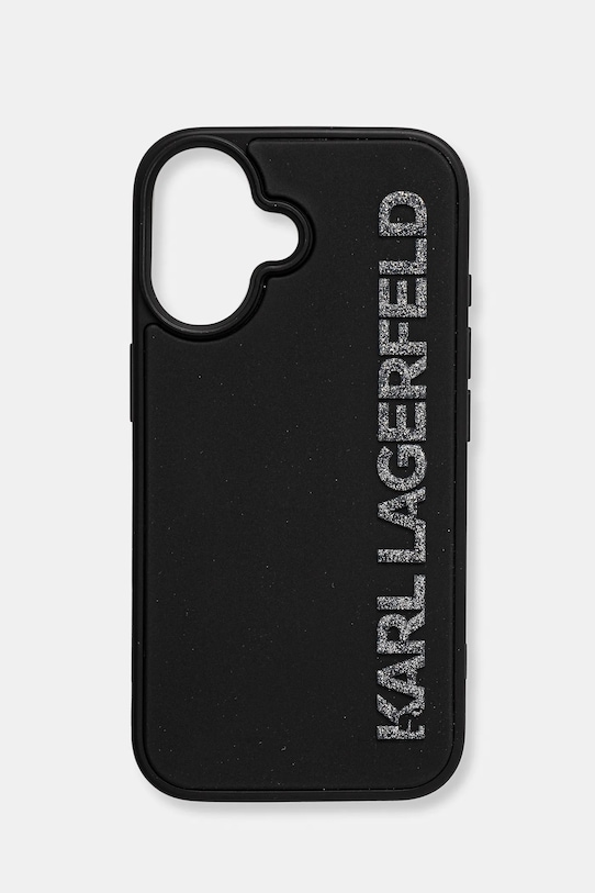 Karl Lagerfeld Husa pentru telefon iPhone 16 print negru KLHCP16SRBKGVCK