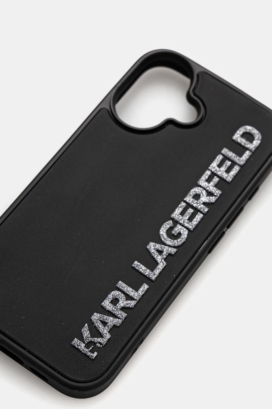 Karl Lagerfeld Husa pentru telefon iPhone 16 KLHCP16SRBKGVCK negru AA00